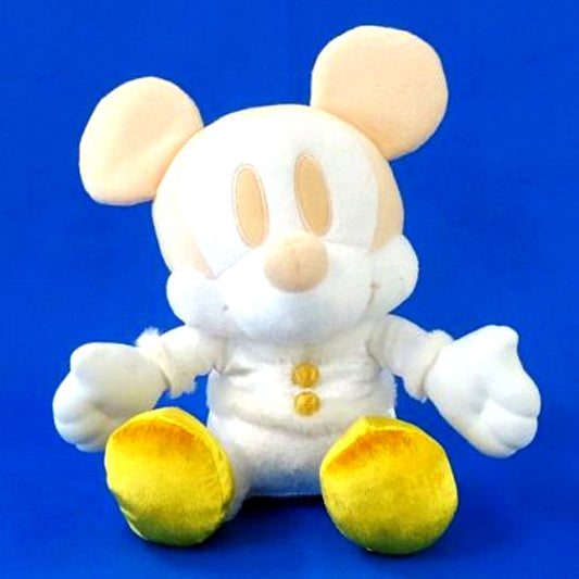 Mickey Mouse Disney Characters Chibi Zu Super Jumbo White Gold Plush [USED]