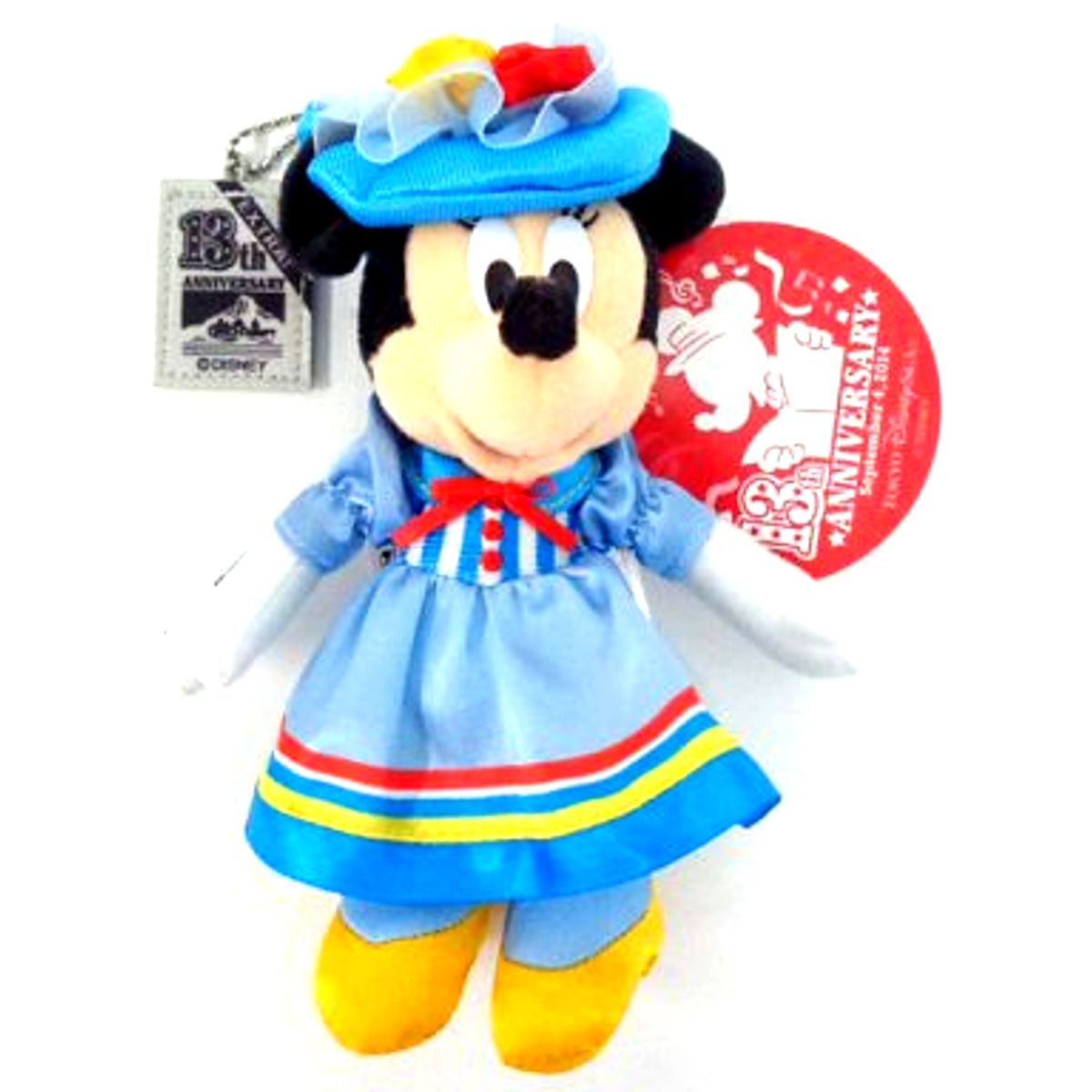 Minnie Mouse Tokyo Disney Sea Plush Badge 13th Anniversary Tokyo Disneysea Limited [USED]
