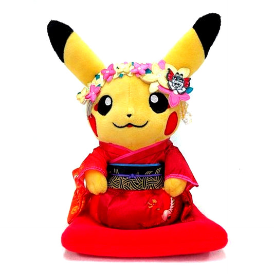 Maiko Pikachu Sitting Ver Plush Pokemon Pokemon Center Kyoto Limited [USED]
