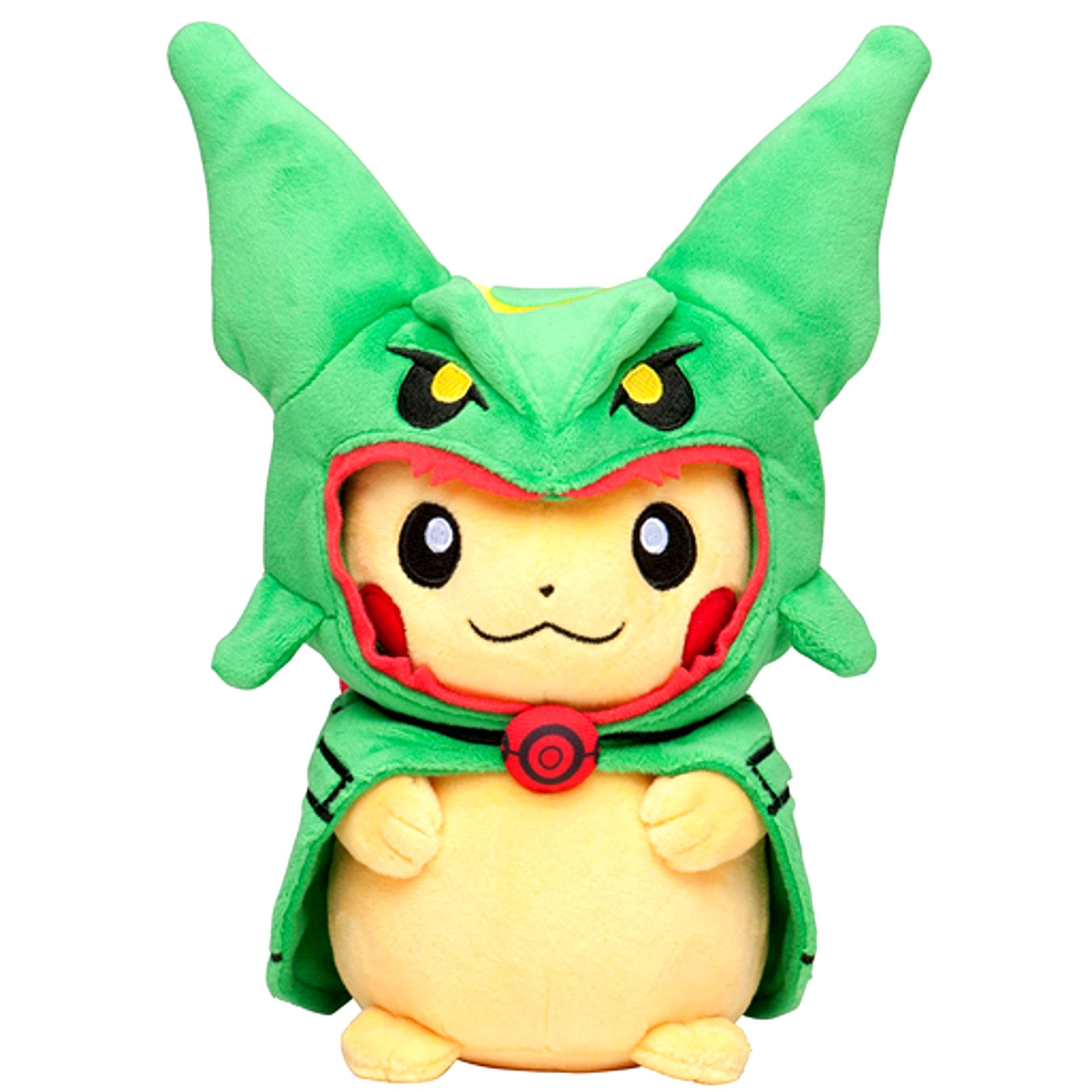 Pikachu Wearing Rayquaza Poncho Plush Pokemon Center Limited [USED]