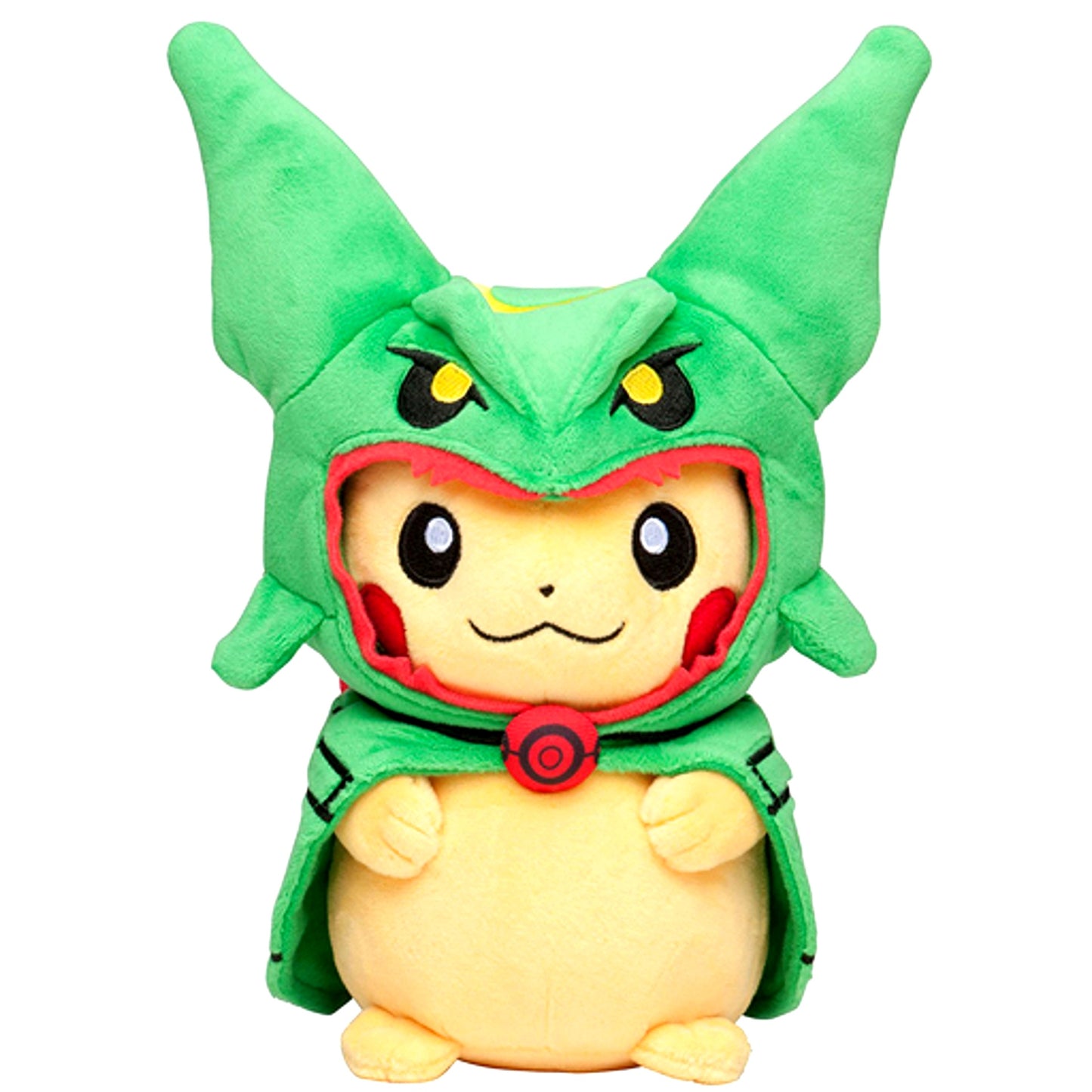 Pikachu Wearing Rayquaza Poncho Plush Pokemon Center Limited [USED]
