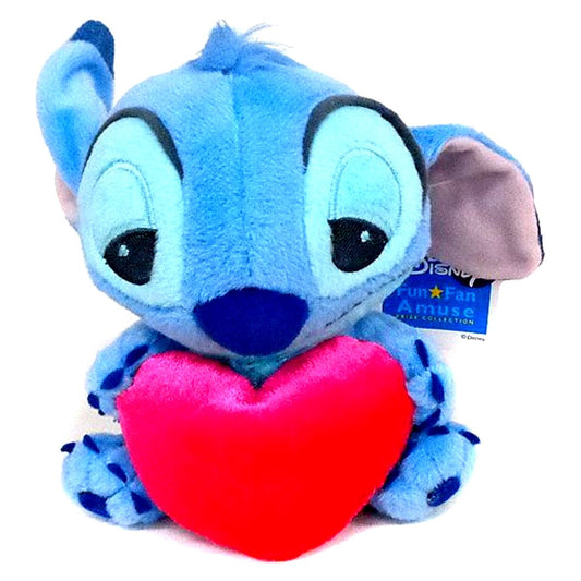 Stitch Disney Characters Chibi-zu Sleepy Eyes Cute Size Heart Love Plush [USED]