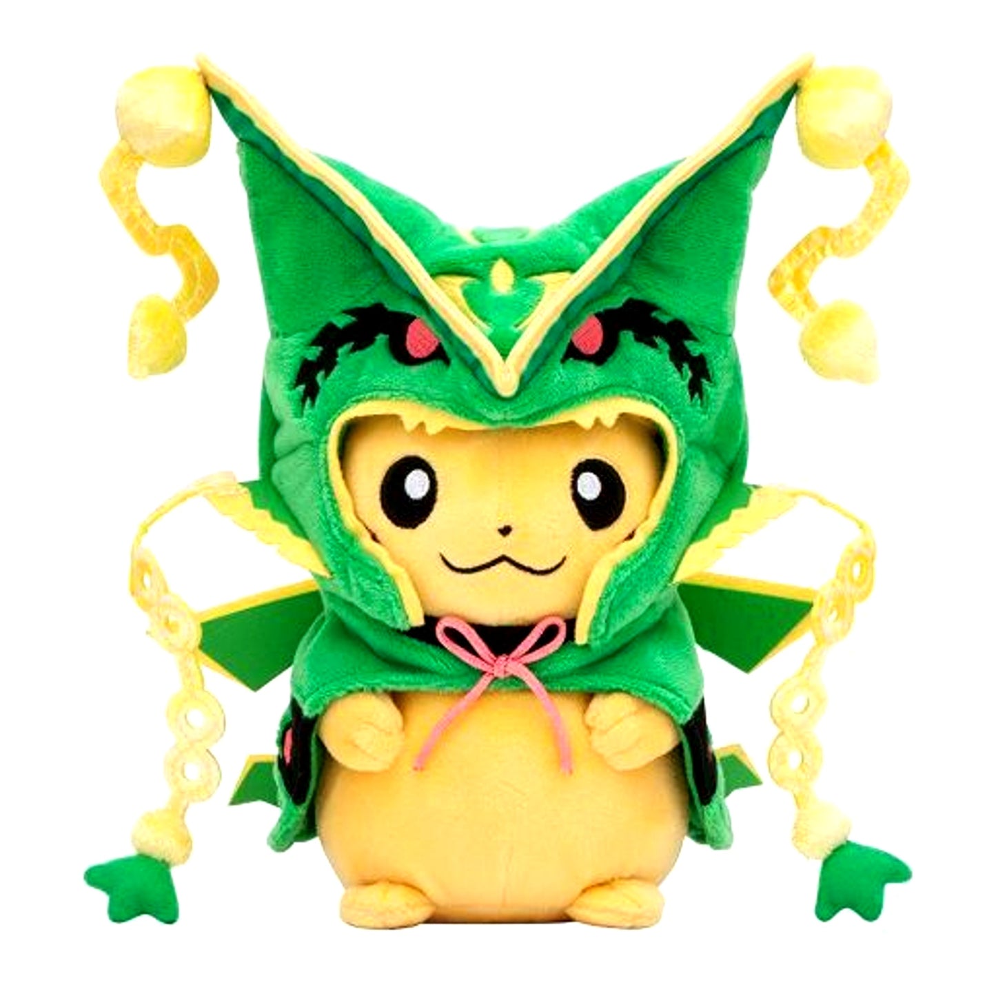 Pikachu Wearing Mega Rayquaza Poncho Plush Pokemon Center Limited [USED]