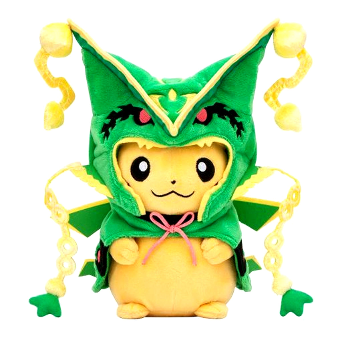 Pikachu Wearing Mega Rayquaza Poncho Plush Pokemon Center Limited [USED]