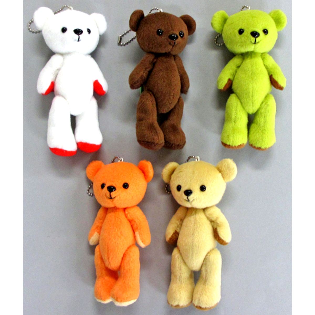 Set of 5 Kumamate Anikuji R Plush Mascot Sweets Collection A Prize [USED]