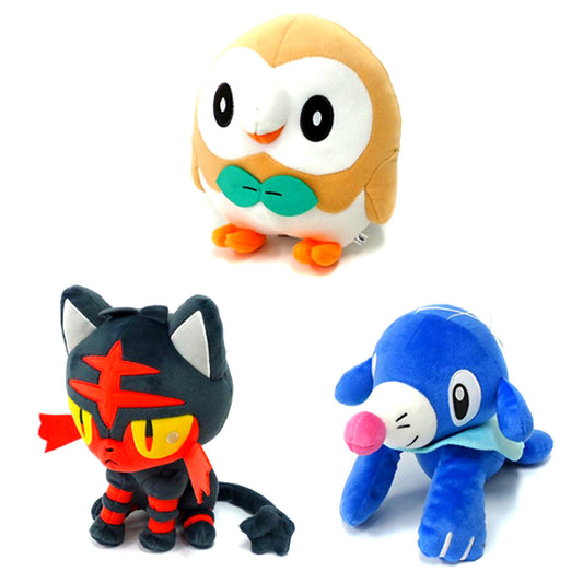 Set of 3 Big Plush Pokemon Sun & Moon [USED]