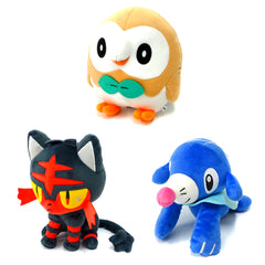 Set of 3 Big Plush Pokemon Sun & Moon [USED]