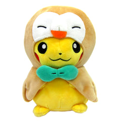 Rowlet Poncho Pikachu Plush Pokemon Pokemon Center Limited [USED]