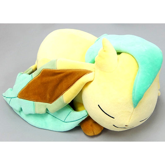 Sleeping Leafeon Plush Eevee Collection 2017 Pokemon Pokemon Center Limited [USED]