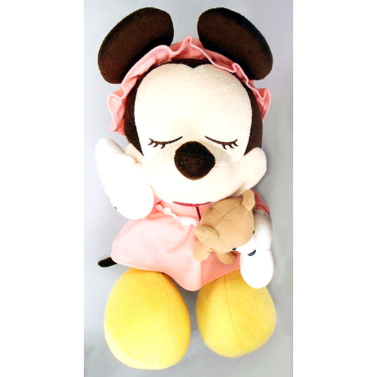 Minnie Mouse Mickey & Friends Chibi Zu Super Jumbo Good Night Style Plush Disney [USED]
