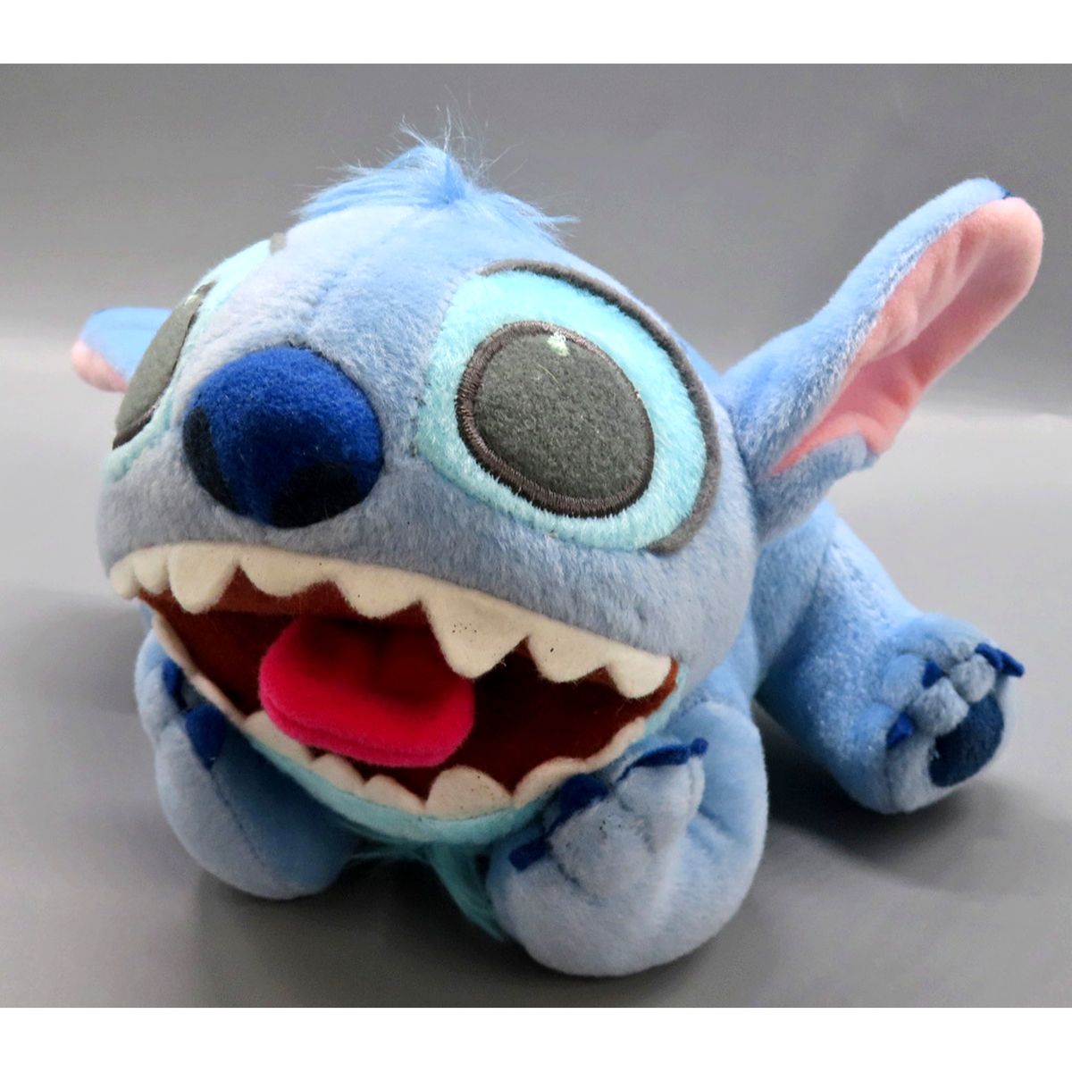 Stitch Lilo & Stitch Open Mouth Chibi Zu Cute Size Lying Down Plush [USED]