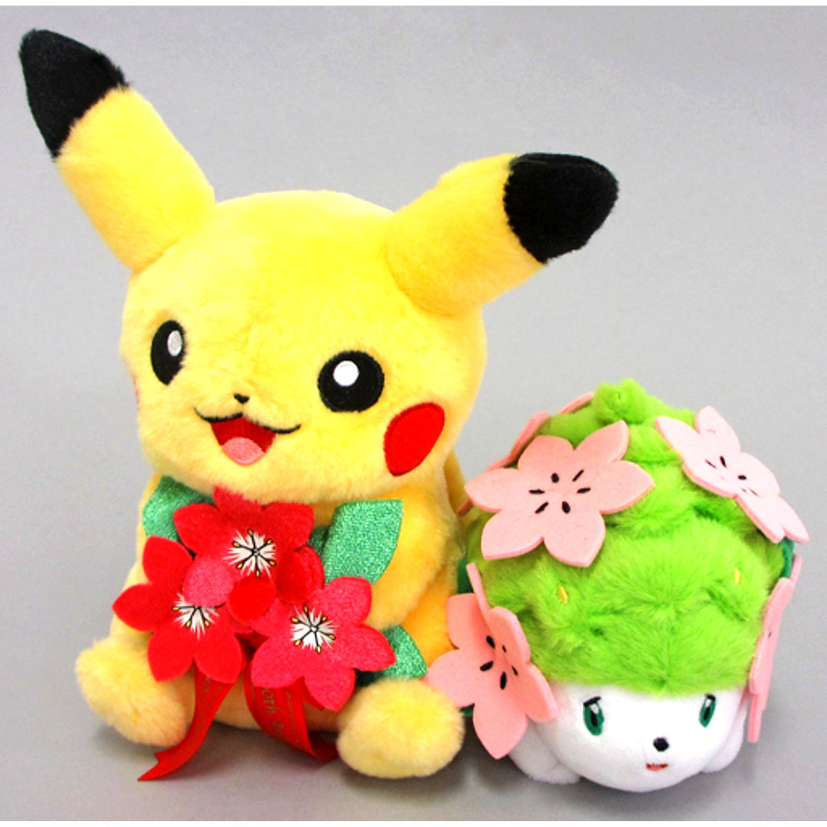 Pikachu and Shaymin Pokemon Center 20th Anniversary Pair Plush Pokemon Center Limited [USED]