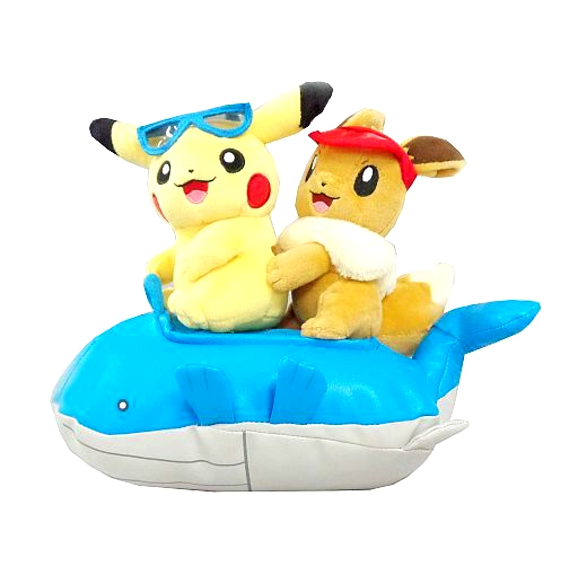 Season Pikachu and Eevee Summer Plush Pokemon Pokemon Center Limited [USED]