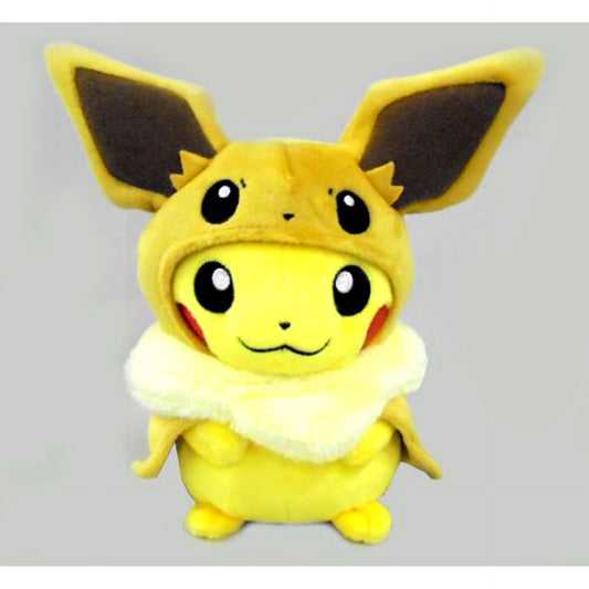 Pikachu Eevee Poncho Plush Pokemon Pokemon Center Limited [USED]