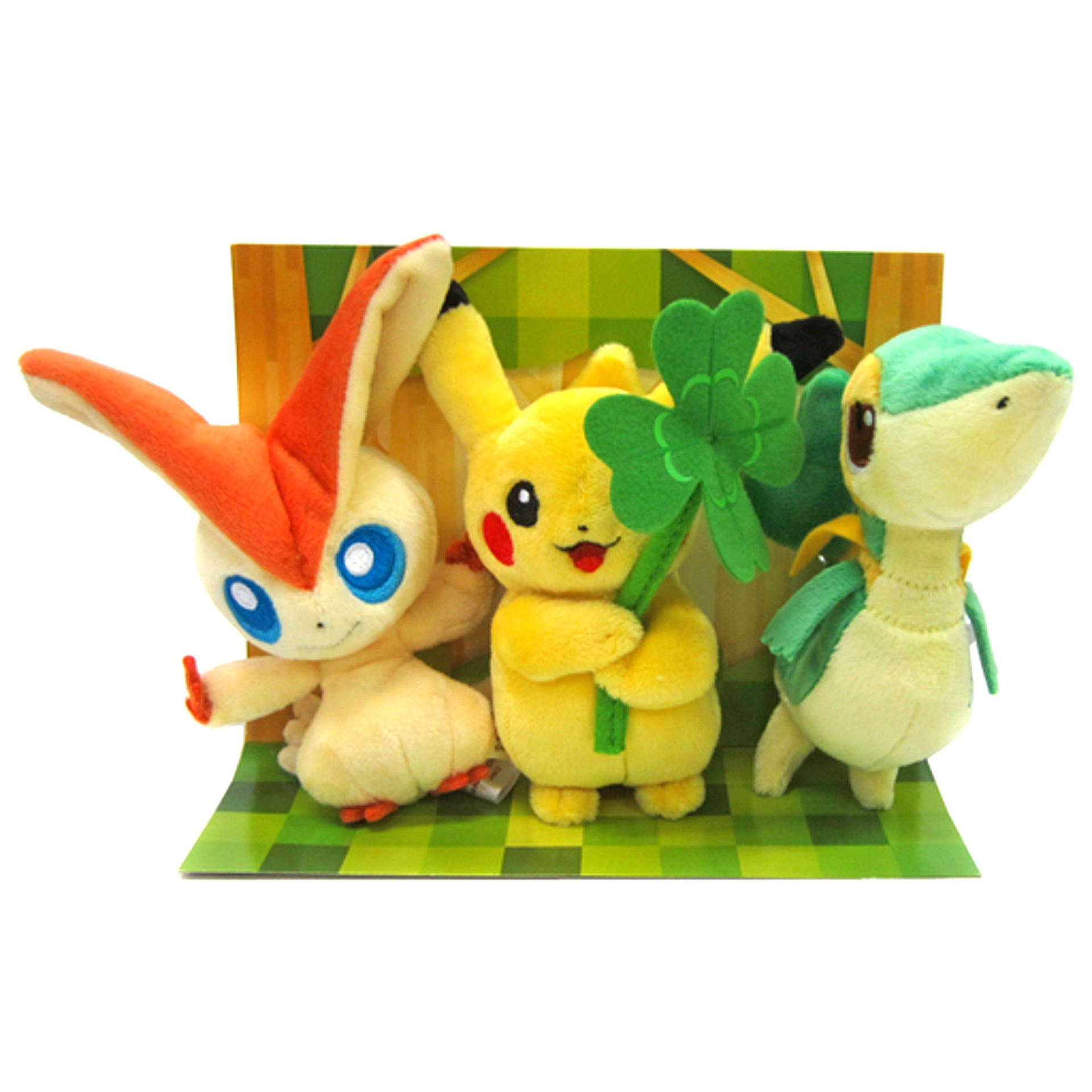 Pikachu Snivy Victini Plush Set Pokemon Center Tohoku Limited [USED]