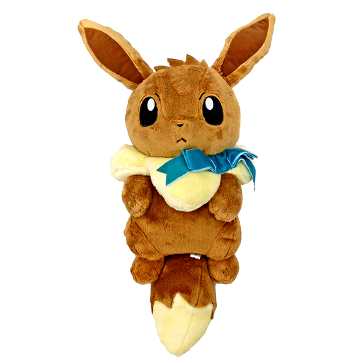 Eevee Last One Prize Dakkoshite Eevee Plush Last One Ver Ichiban Kuji Pokemon EIEVUI and CRYSTAL DROPS [USED]