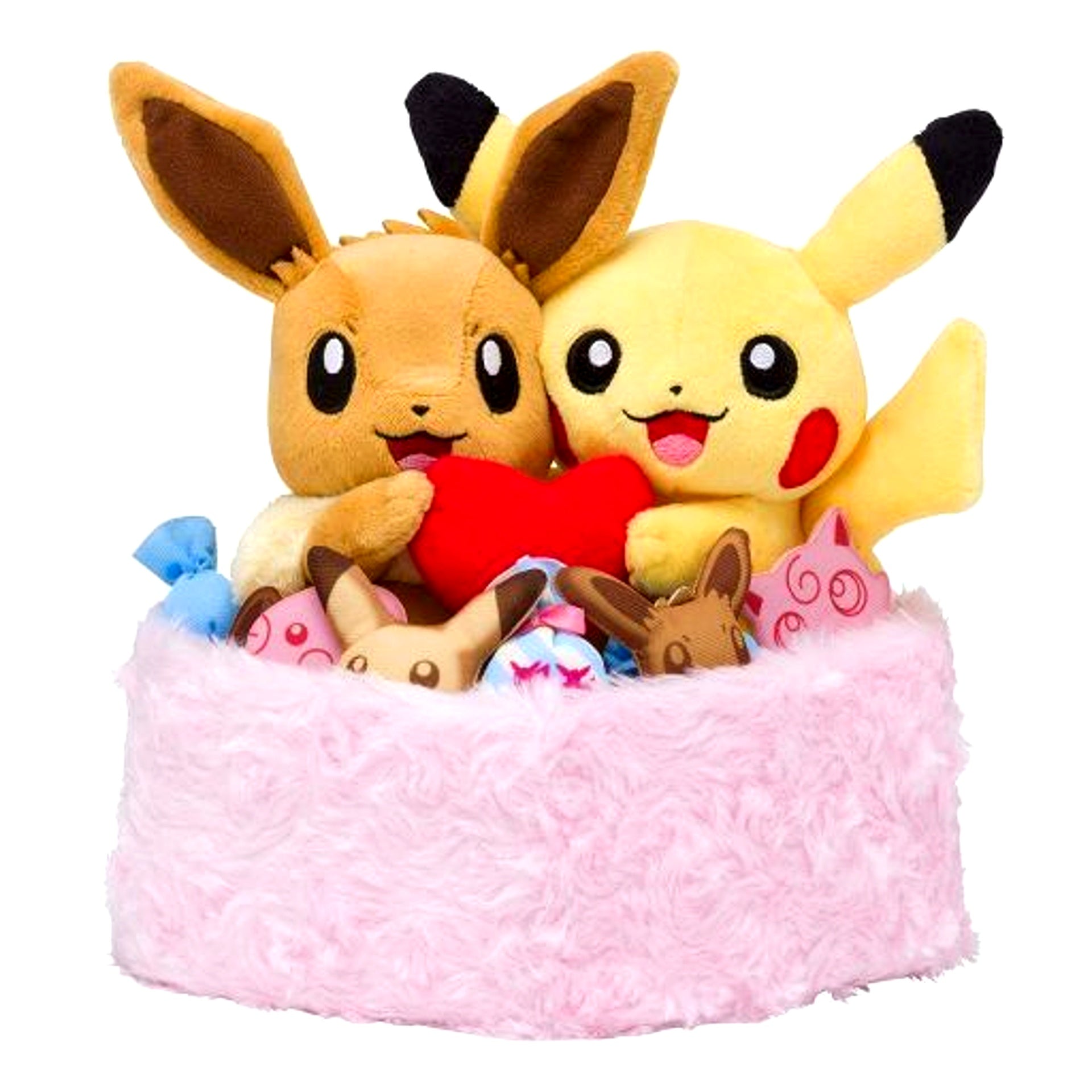 Season Pikachu & Eevee Winter Pokemon Plush Pokemon Center Limited [USED]