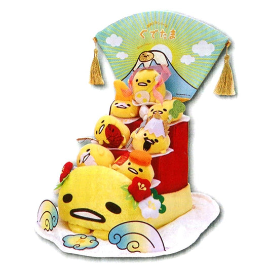 Gudetama Seven Lucky Gods Mame Petit Plush Set [USED]