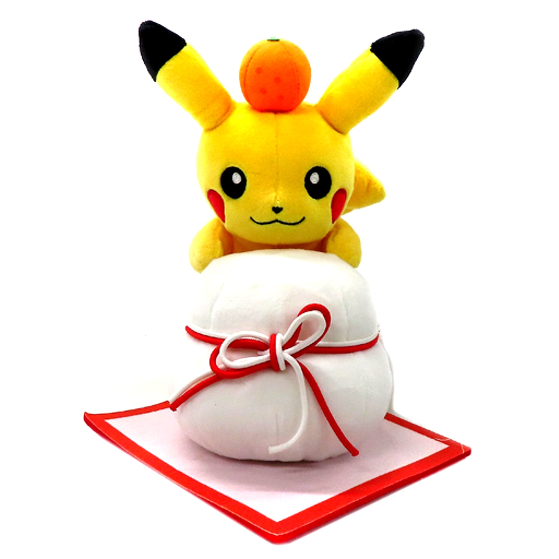 Pikachu and Kagami Mochi Pokemon Plush Pokemon Center Limited [USED]