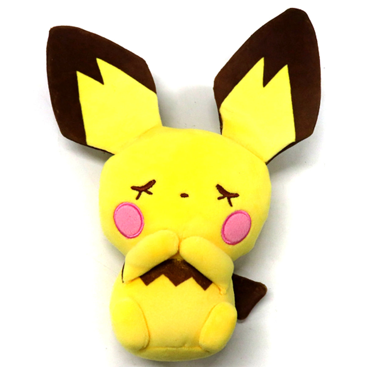 Pichu Eyes Closed Plush Pokemon x ITS DEMO [USED]