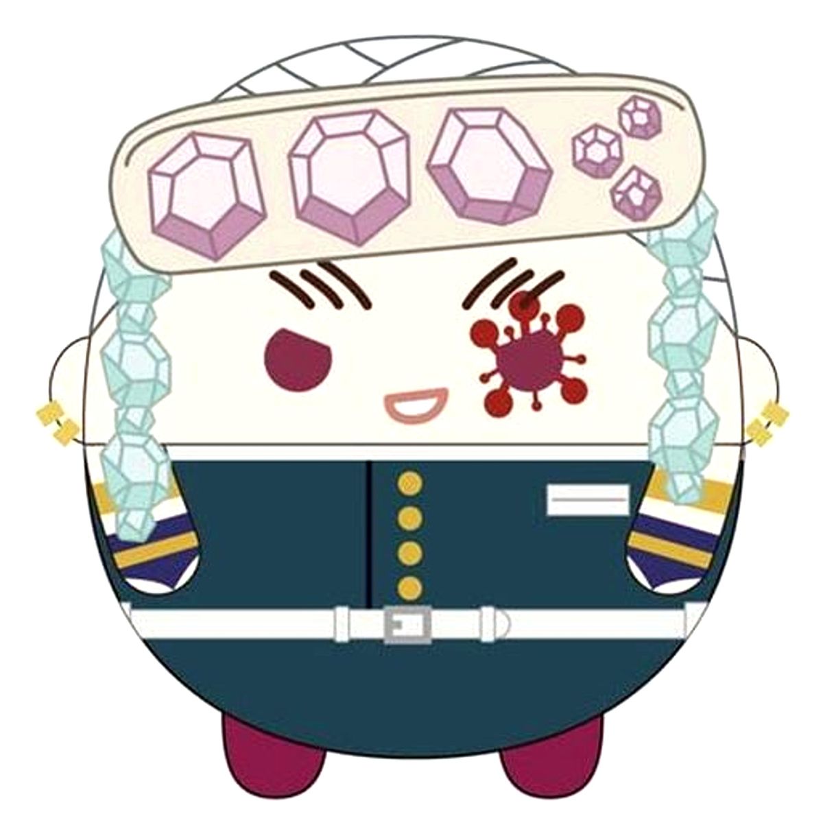 Tengen Uzui Demon Slayer: Kimetsu no Yaiba Fuwakororin Big 2 Plush [USED]