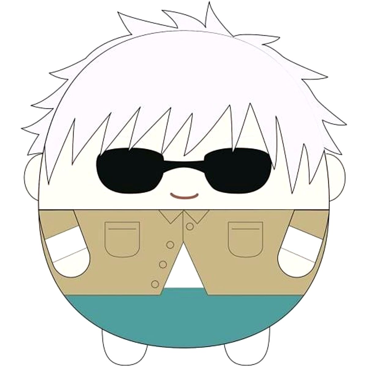 Satoru Gojo Jujutsu Kaisen Fuwakororin Big 3 Plush [USED]