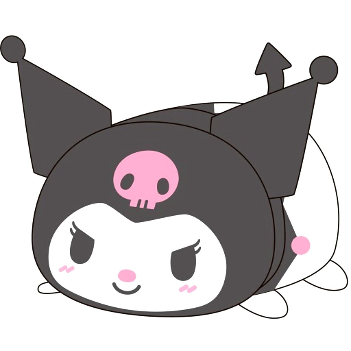 Kuromi Sanrio Characters Potekoro Mascot Plush Msize [USED]