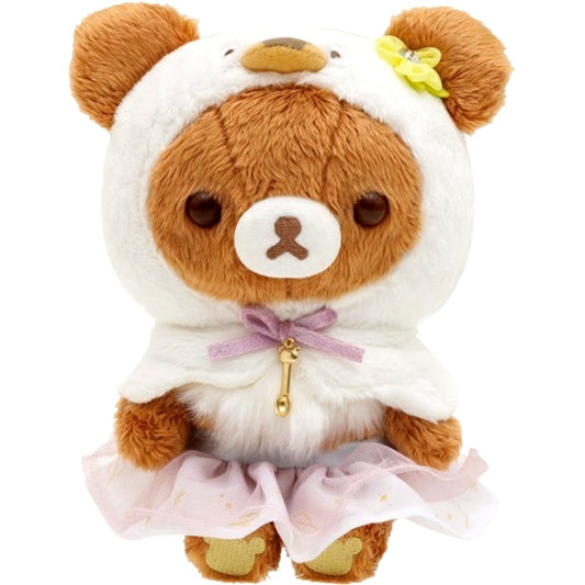 Chairoikoguma Plush Swan and Golden Flower Theme Rilakkuma [USED]