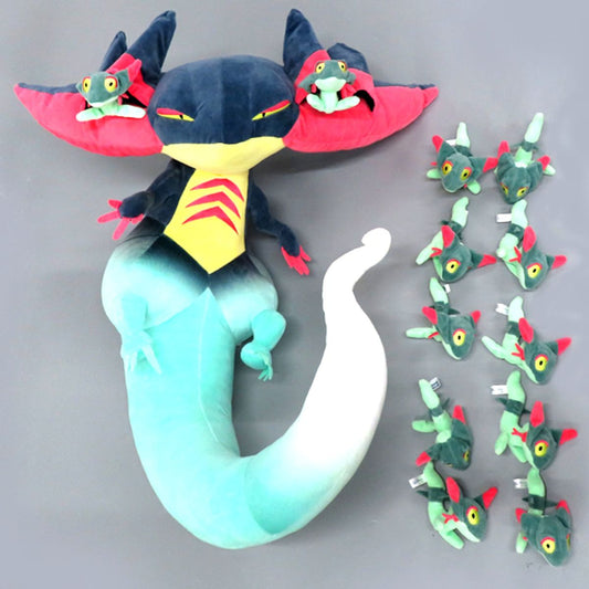 Set of 10 Giant Dragapult Dreepy Pokemon Plush Toy Takara Tomy Mall Limited [USED]
