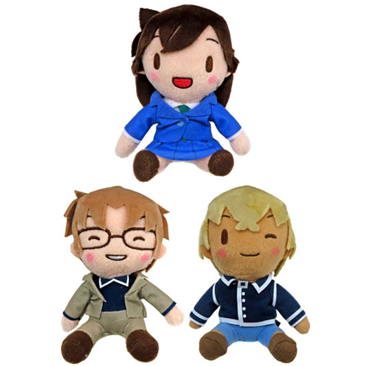 Set of 3 Detective Conan Fuwapuchi Mini Plush Ran Mouri Subaru Okiya Toru Amuro EX [USED]