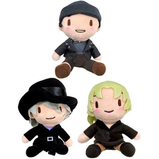 Set of 3 Detective Conan Fuwapuchi Mini Plush Shuichi Akai Gin Vermouth EX [USED]
