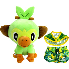 Grookey with Sound Plush and Costume Set Pokemon [USED]