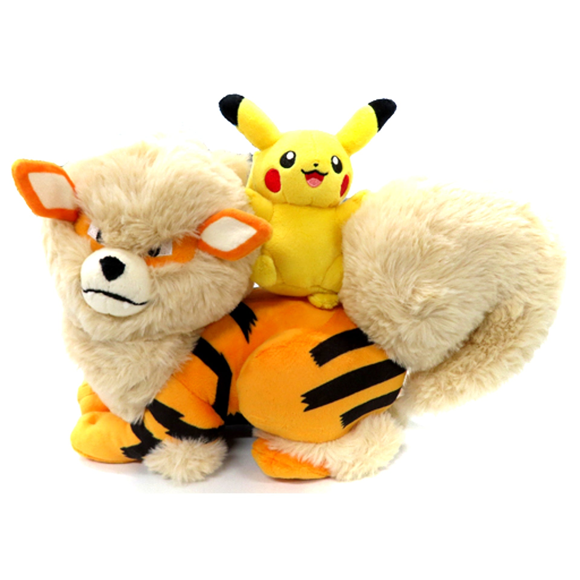 Arcanine and Pikachu Plush Pokemon Pokemon Center Okinawa Limited [USED]