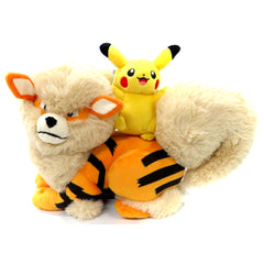 Arcanine and Pikachu Plush Pokemon Pokemon Center Okinawa Limited [USED]