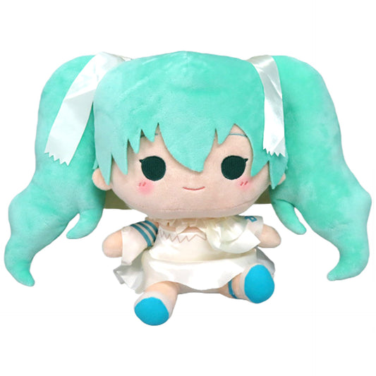 Hatsune Miku Sitting Plush Toy Light Hatsune Miku Memorial Collection Minnano Kuji Memorial Collection Prize A Plush Toys [USED]