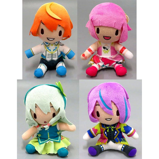 Set of 4 Wonderlands x Showtime Hatsune Miku: Colorful Stage! Fuwapuchi Mini Plush EX [USED]