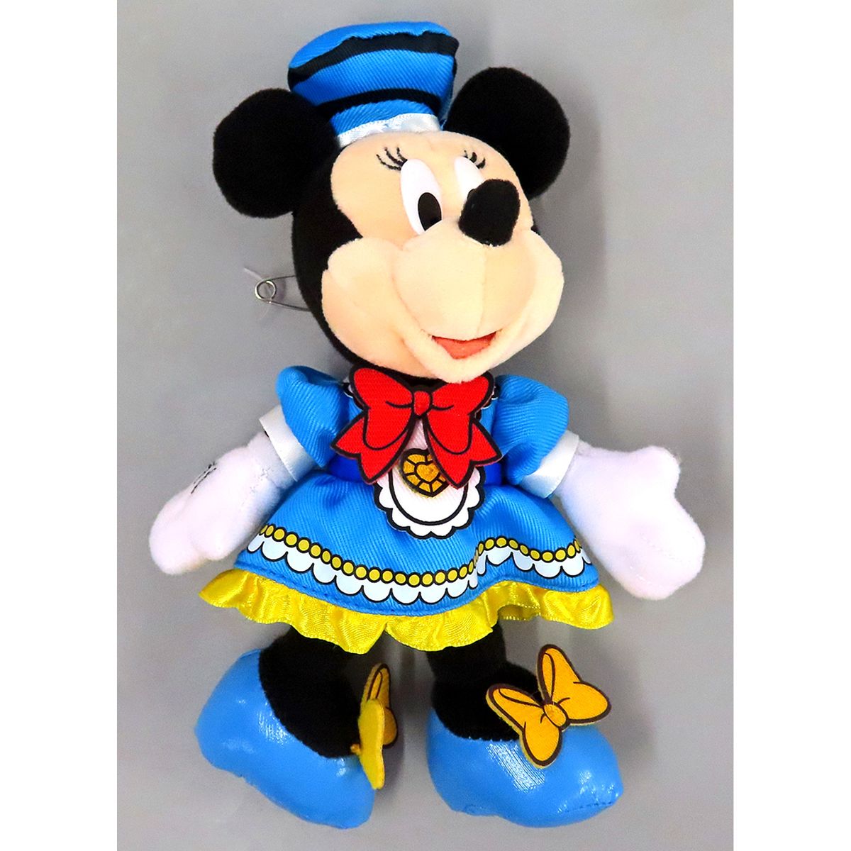 Minnie Mouse Plush Badge Disney Pal-Palooza Donald's Quacky Duck City Tokyo Disneyland Limited [USED]
