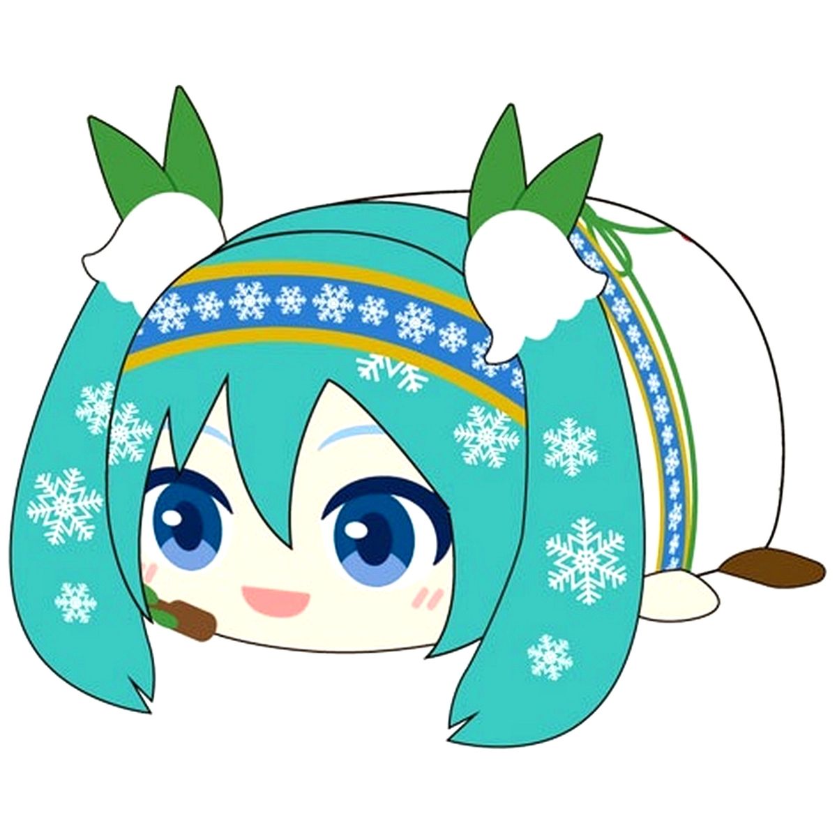Hatsune Miku F Snow Miku 2015 Character Vocal Series 01 Hatsune Miku Potekoro Mascot Big Plush [USED]