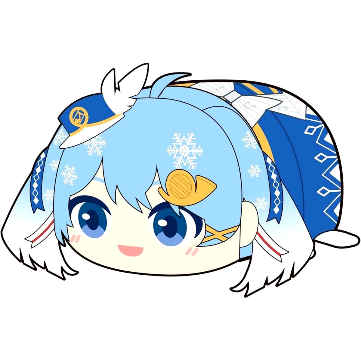 Hatsune Miku Snow Miku 2020 Potekoro Mascot Big 2 Plush [USED]