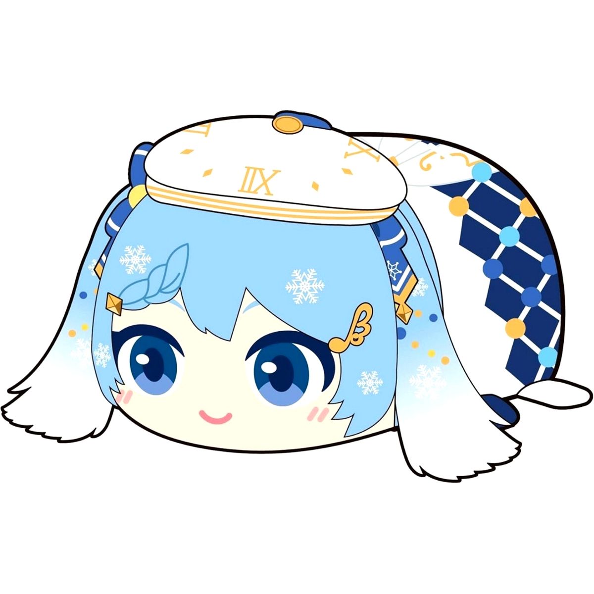 Hatsune Miku Snow Miku Potekoro Mascot Big 2021 Plush Toy [USED]