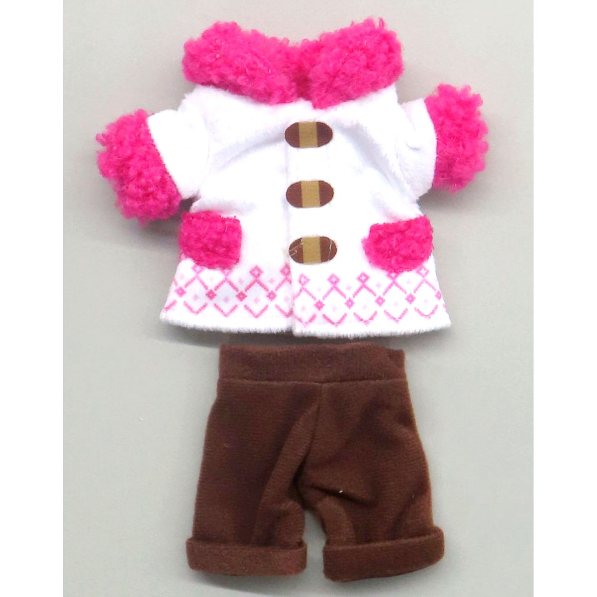 Kumamate Duffel Coat Pink Miniature Costume [USED]