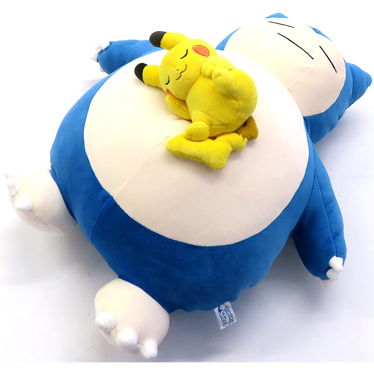 Sleeping Snorlax and Pikachu Mocchiri Plush Pokemon Sleep Center Limited [USED]