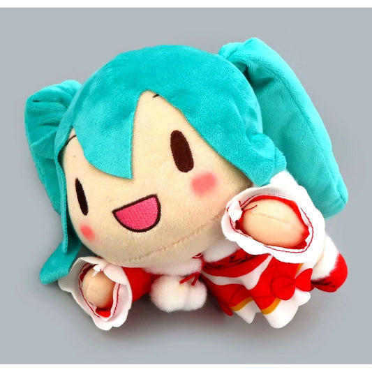 Hatsune Miku Normal Version Lying Down Christmas 2024 Character Vocal Series 01 Hatsune Miku Fuwapuchi M Plush [USED]