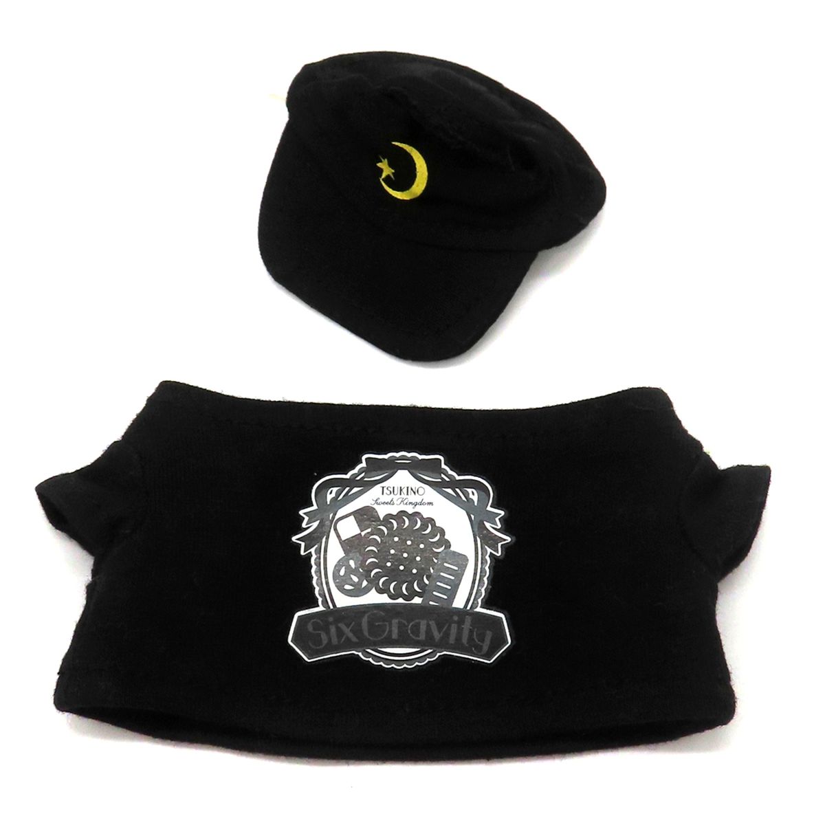 Six Gravity A Tsukiuta. Mini T-Shirt and Mini Cap Mascot Costume [USED]