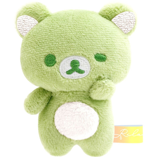 Rilakkuma Sleepy Rilakkuma Cloudy Green Rainbow Palm Plush Rainy Then Sunny Rilakkuma Theme [USED]