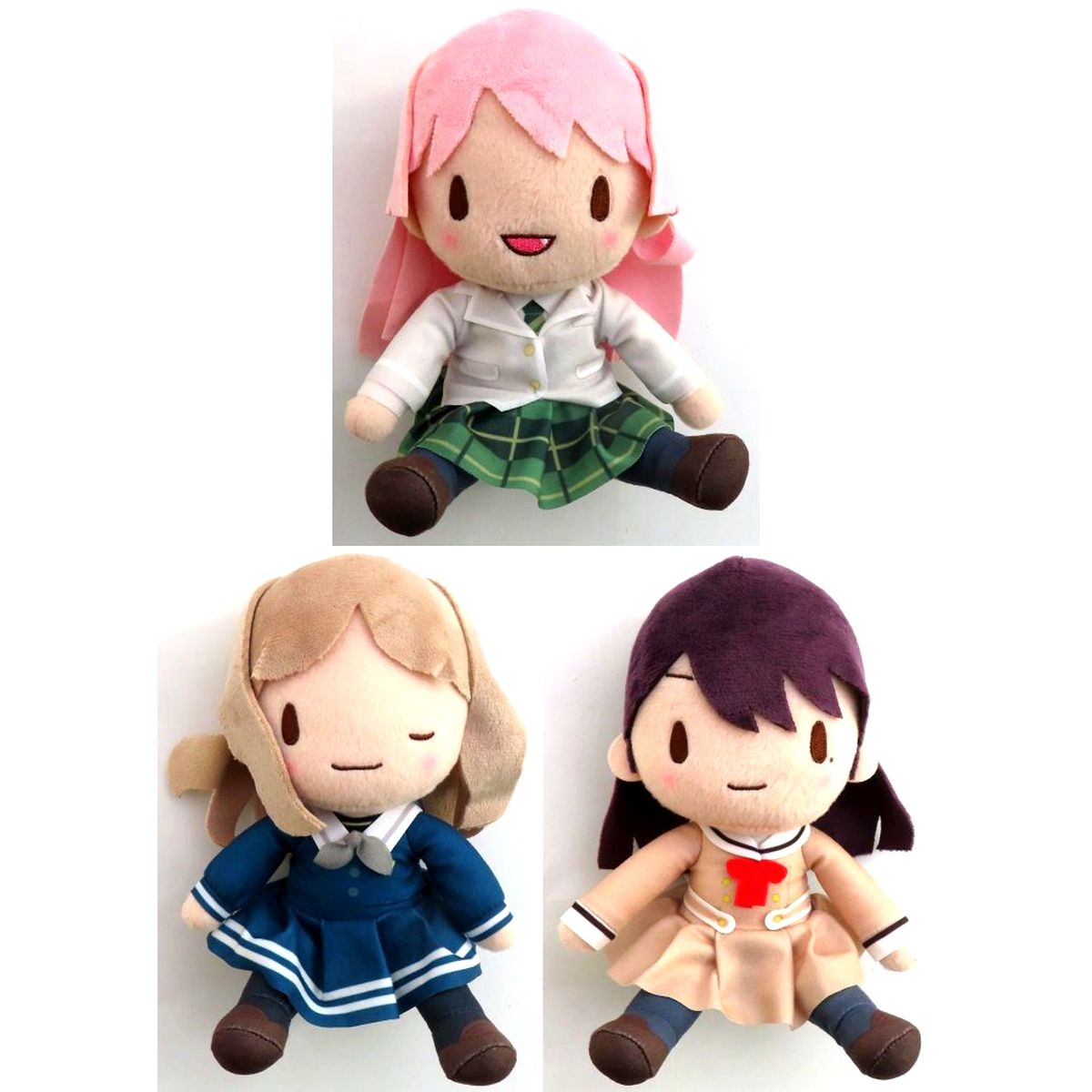 Set of 3 MyGO!!!!! BanG Dream! Fuwapuchi Plush Vol.2 EX [USED]