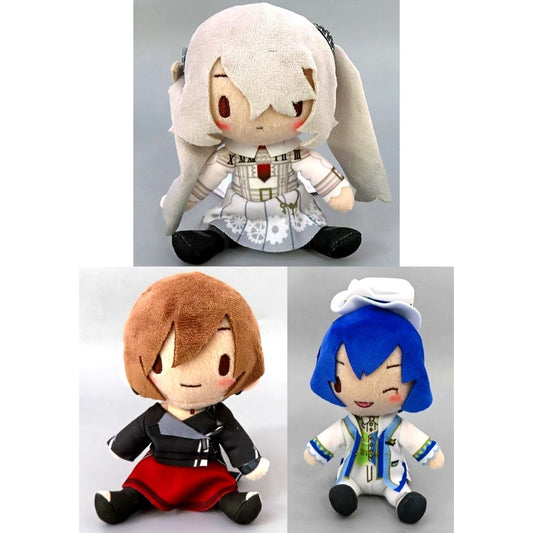 Set of 3 Virtual Singer Hatsune Miku: Colorful Stage! Fuwapuchi Mini Plush Brand New World Vol.1 EX [USED]