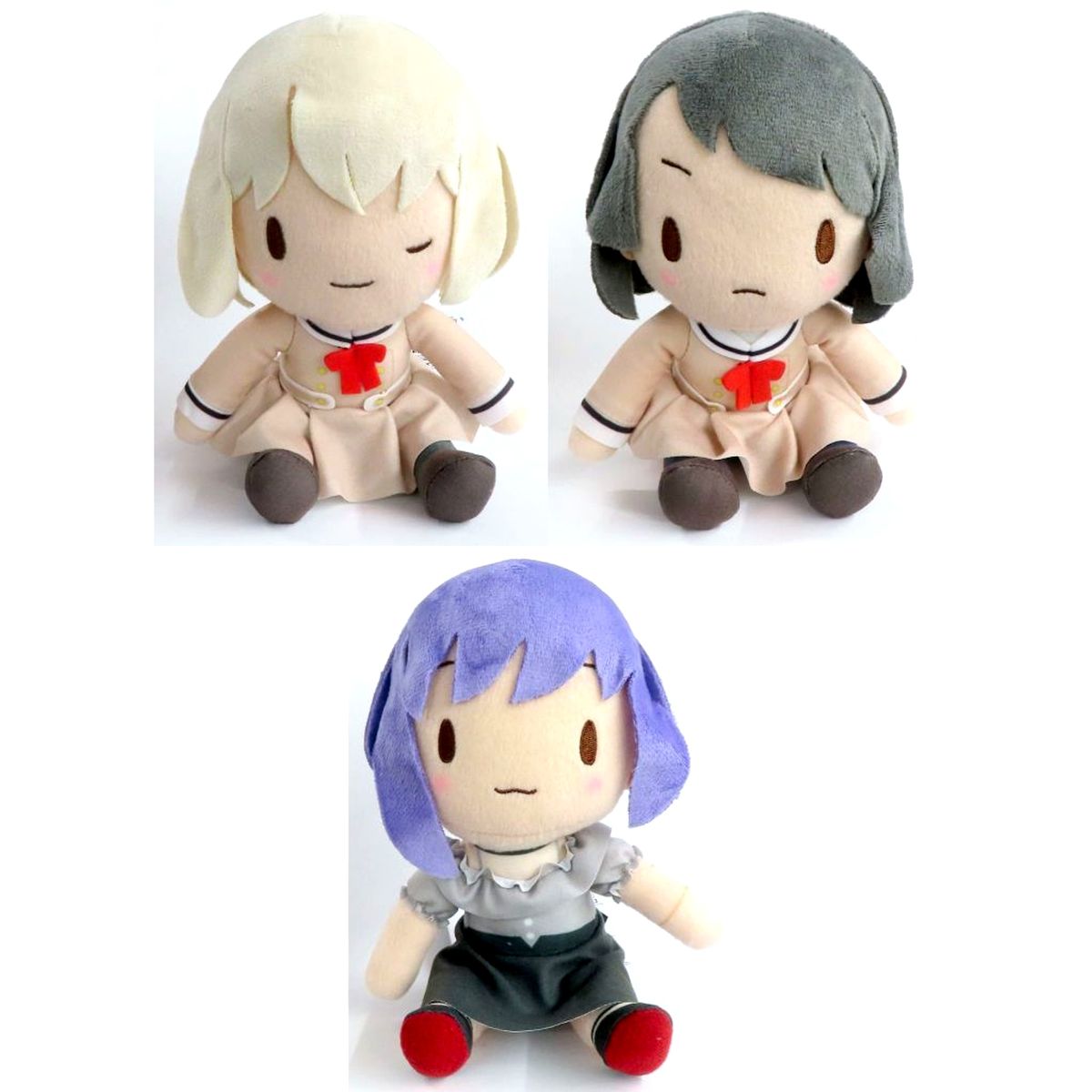 Set of 3 Ave Mujica BanG Dream! Fuwapuchi Plush Vol.2 EX [USED]