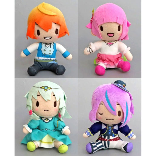 Set of 4 Wonderlands x Showtime Colorful Stage! The Movie: A Miku Who Can't Sing Fuwapuchi Mini Plush EX [USED]