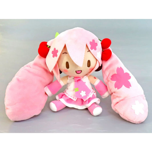 Hatsune Miku Sakura Miku Smiling Character Vocal Series 01: Hatsune Miku Fuwapuchi Mini Plush [USED]
